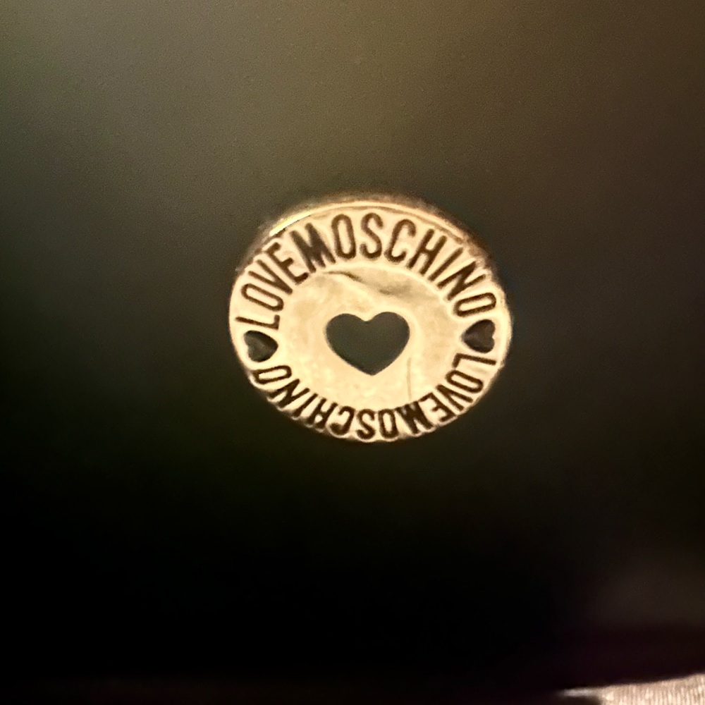 Love Moschino Black Shoulder Bag with Gold Details - Never Used - Picture 6 of 11